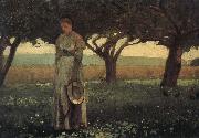 The girl in the orchard